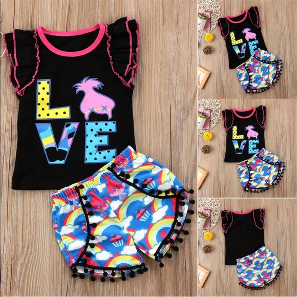 NWT Beautiful little girls 2pc - Picture 4 of 6